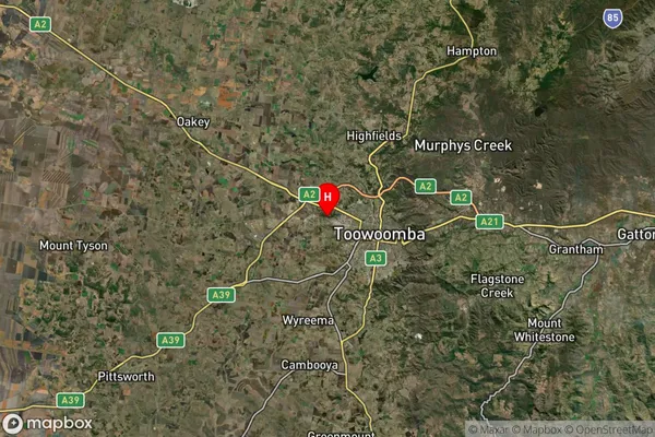 Carrington,Queensland Satellite Map