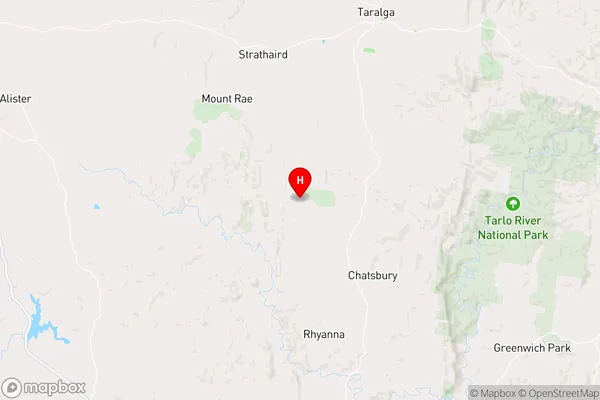 Chatsbury,New South Wales Area Map