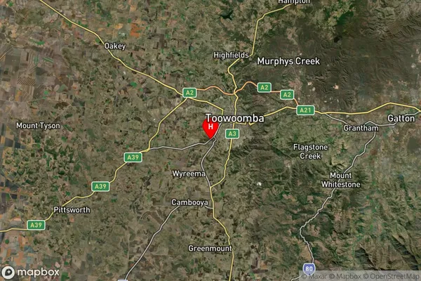 Drayton,Queensland Satellite Map