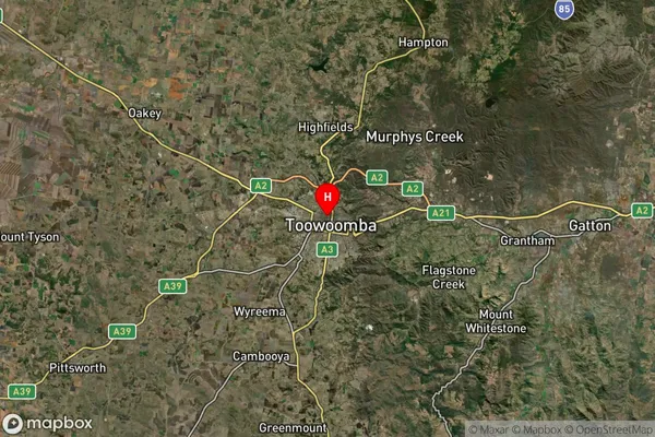 Gowrie,Queensland Satellite Map