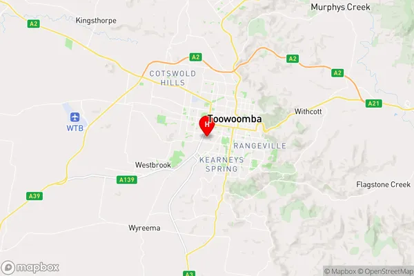 Harristown,Queensland Area Map