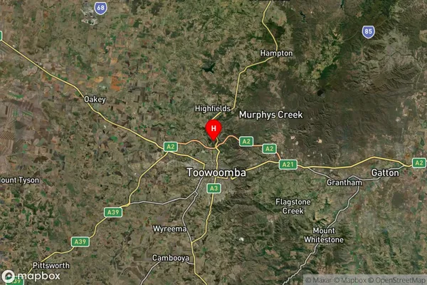 Mount Kynoch,Queensland Satellite Map