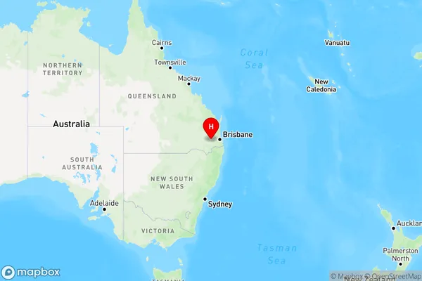 Toowoomba West,Queensland Region Map