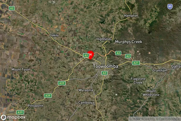 Torrington,Queensland Satellite Map