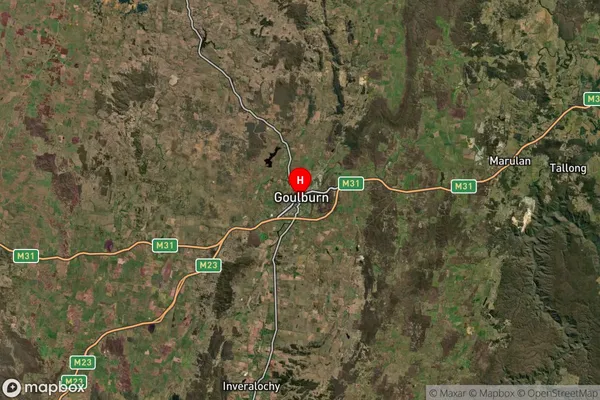 Goulburn Dc,New South Wales Satellite Map