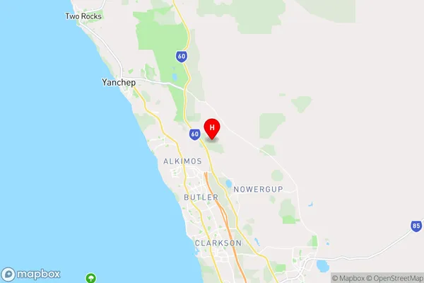 Carabooda,Western Australia Area Map