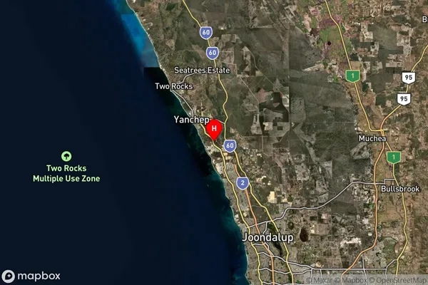 Eglinton,Western Australia Satellite Map