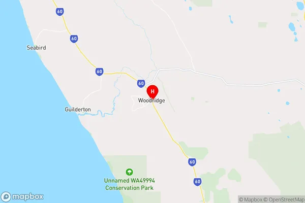 Woodridge,Western Australia Area Map