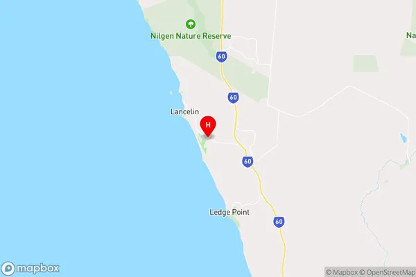 Lancelin,Western Australia Area Map