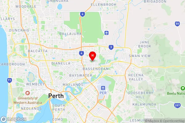 Eden Hill,Western Australia Area Map