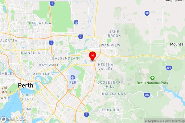 Hazelmere,Western Australia Area Map