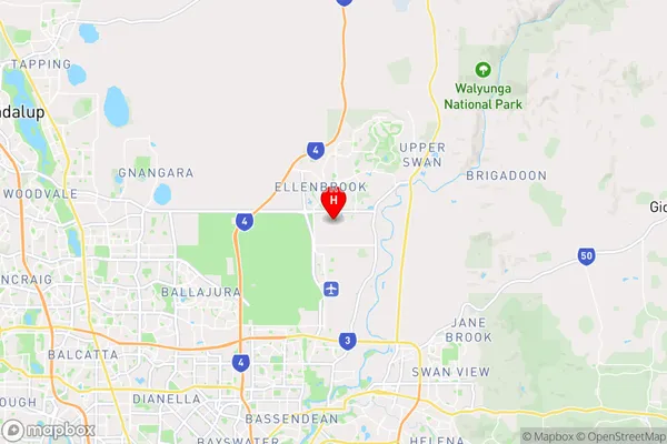 Henley Brook,Western Australia Area Map