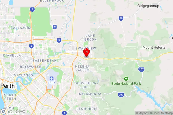 Greenmount,Western Australia Area Map