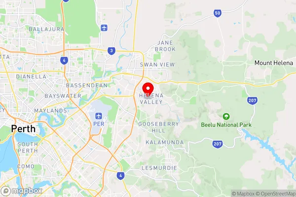 Helena Valley,Western Australia Area Map