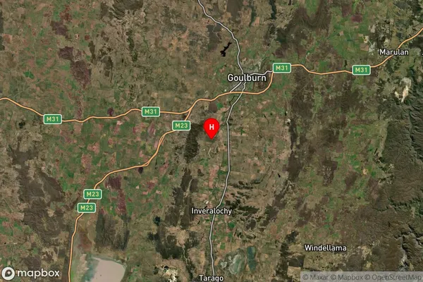 Komungla,New South Wales Satellite Map