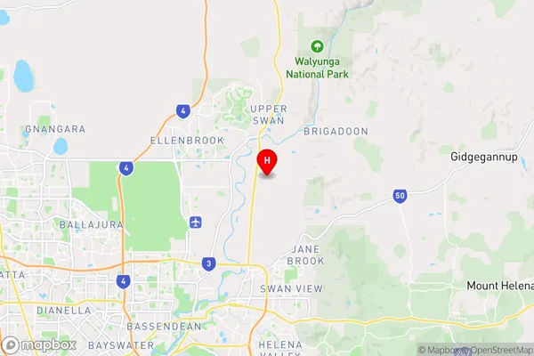 Millendon,Western Australia Area Map