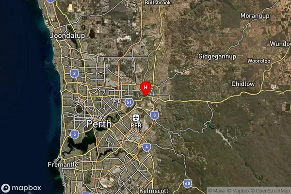 Woodbridge,Western Australia Satellite Map