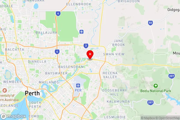 Woodbridge,Western Australia Area Map