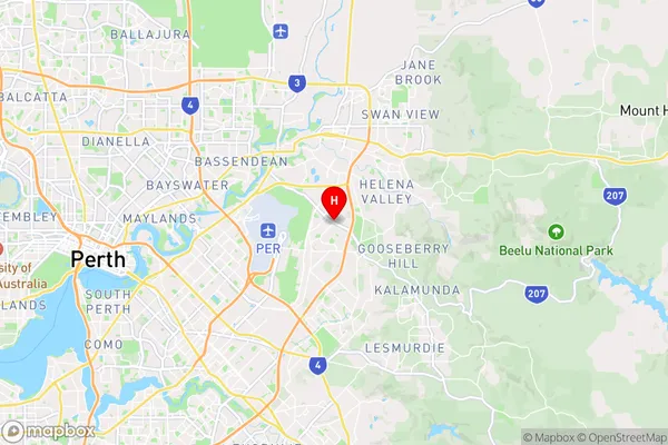 High Wycombe,Western Australia Area Map