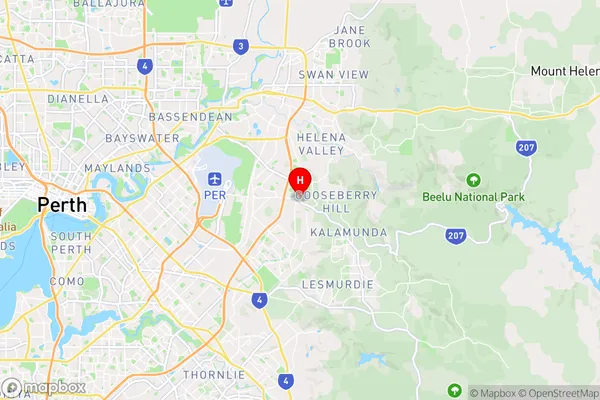 Maida Vale,Western Australia Area Map