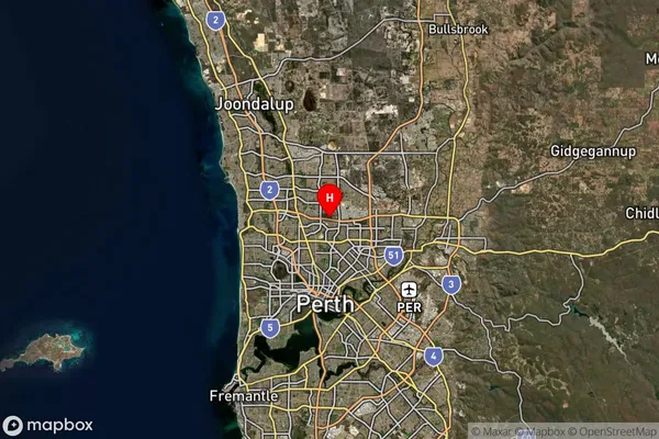 Mirrabooka,Western Australia Satellite Map