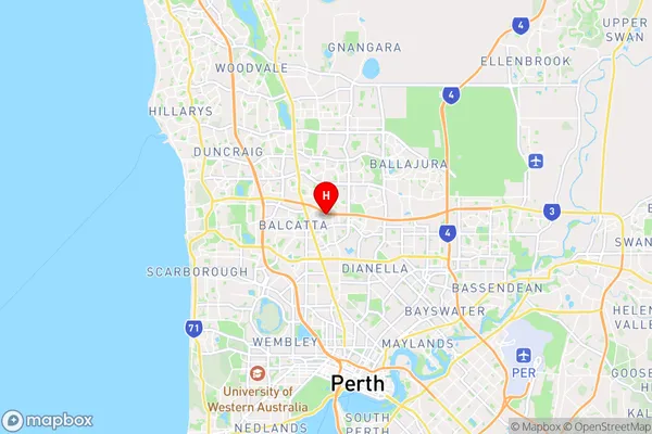 Westminster,Western Australia Area Map