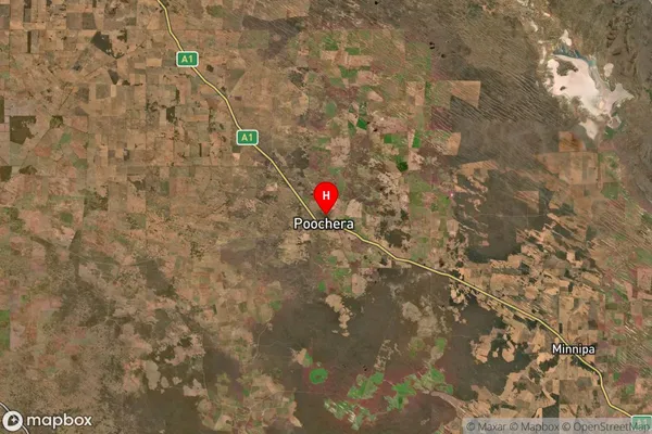 Poochera,South Australia Satellite Map