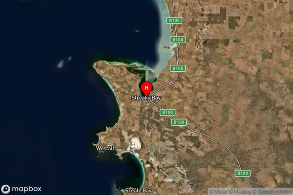 Streaky Bay,South Australia Satellite Map