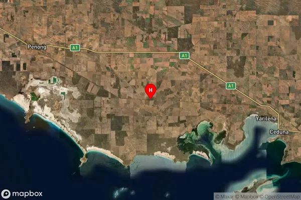 Charra,South Australia Satellite Map