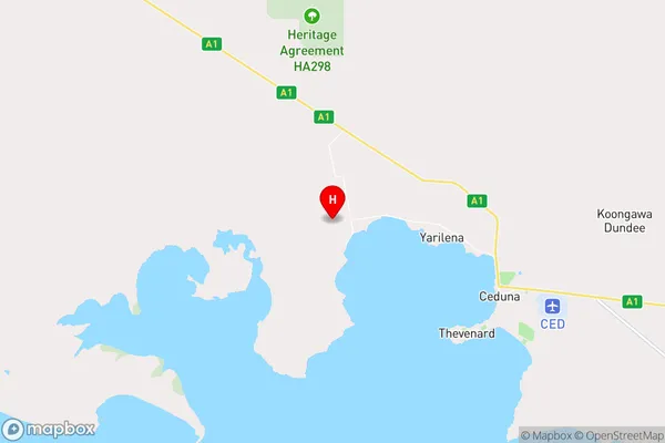 Denial Bay,South Australia Area Map