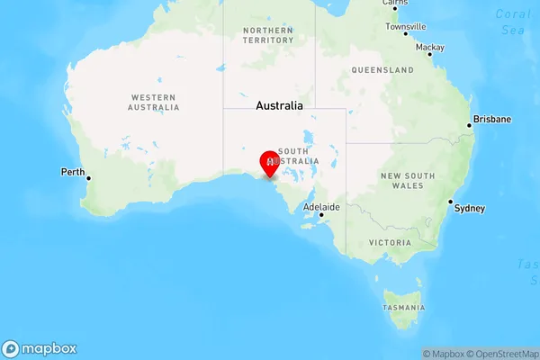 Denial Bay,South Australia Region Map