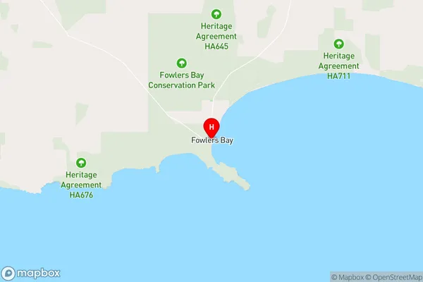 Fowlers Bay,South Australia Area Map