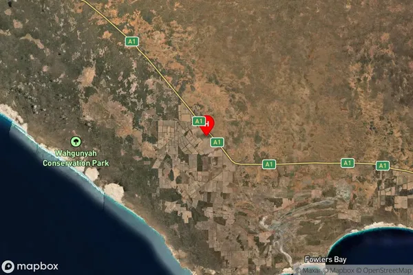 Nundroo,South Australia Satellite Map