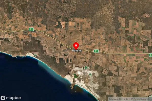 Penong,South Australia Satellite Map