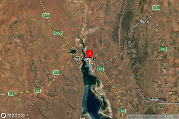 Port Augusta,South Australia Satellite Map