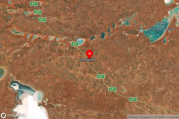 Glendambo,South Australia Satellite Map