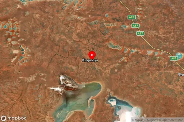 Kingoonya,South Australia Satellite Map