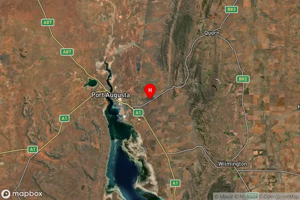 Port Augusta,South Australia Satellite Map