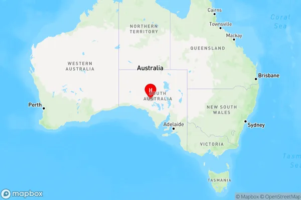 Tarcoola,South Australia Region Map