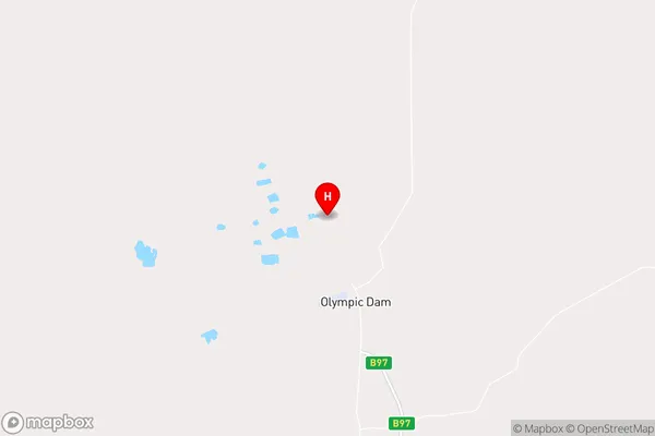 Olympic Dam,South Australia Area Map