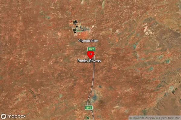 Roxby Downs,South Australia Satellite Map