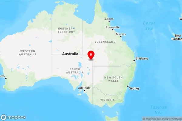 Innamincka,South Australia Region Map