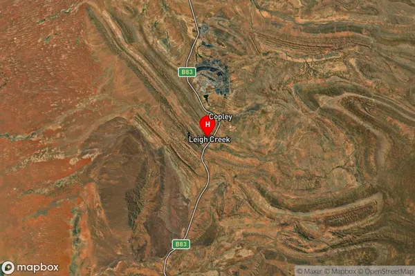 Leigh Creek,South Australia Satellite Map