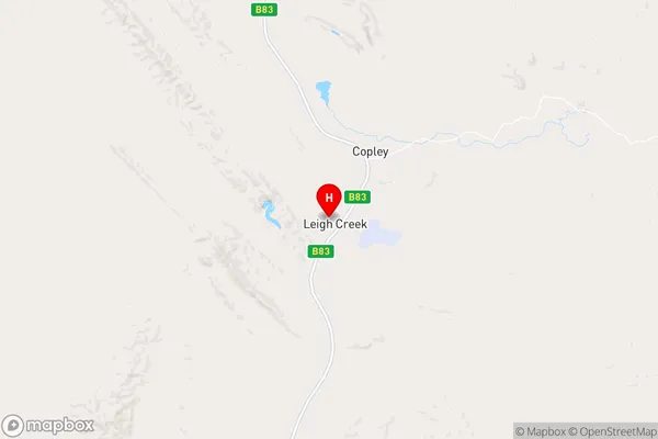 Leigh Creek,South Australia Area Map