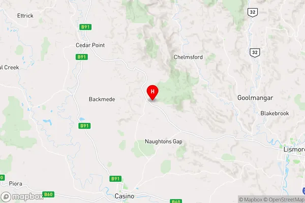 Bentley,New South Wales Area Map