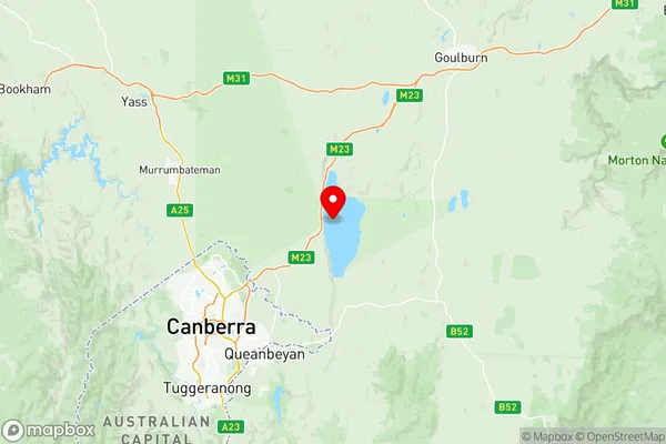 Queanbeyan, New South Wales Region Map