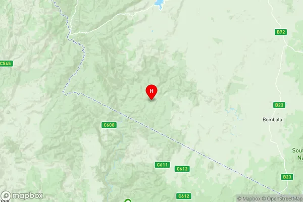 Snowy Mountains, New South Wales Region Map