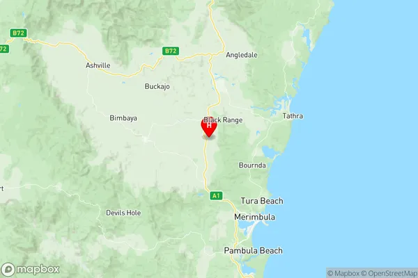 Bega-Eden Hinterland, New South Wales Region Map