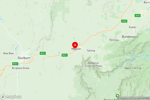 Goulburn Region, New South Wales Region Map