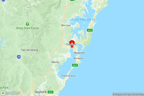 Blue Haven San Remo, New South Wales Region Map